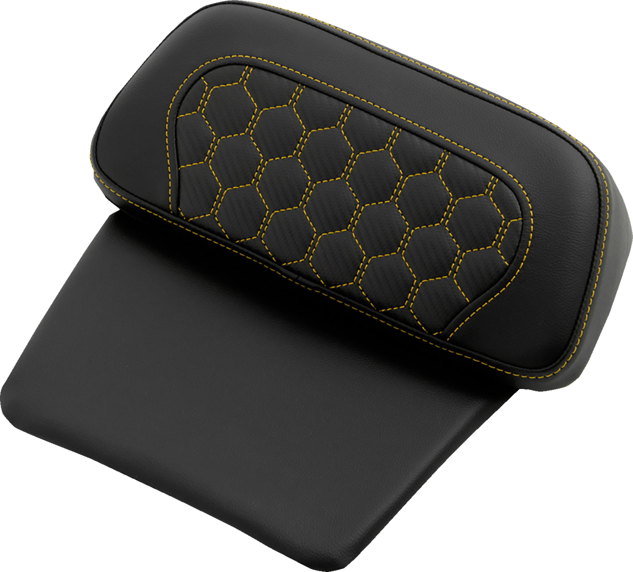 Chopped Tour Pak Pad - Honeycomb - Gold Stitching - FLH/FLT '14-'24