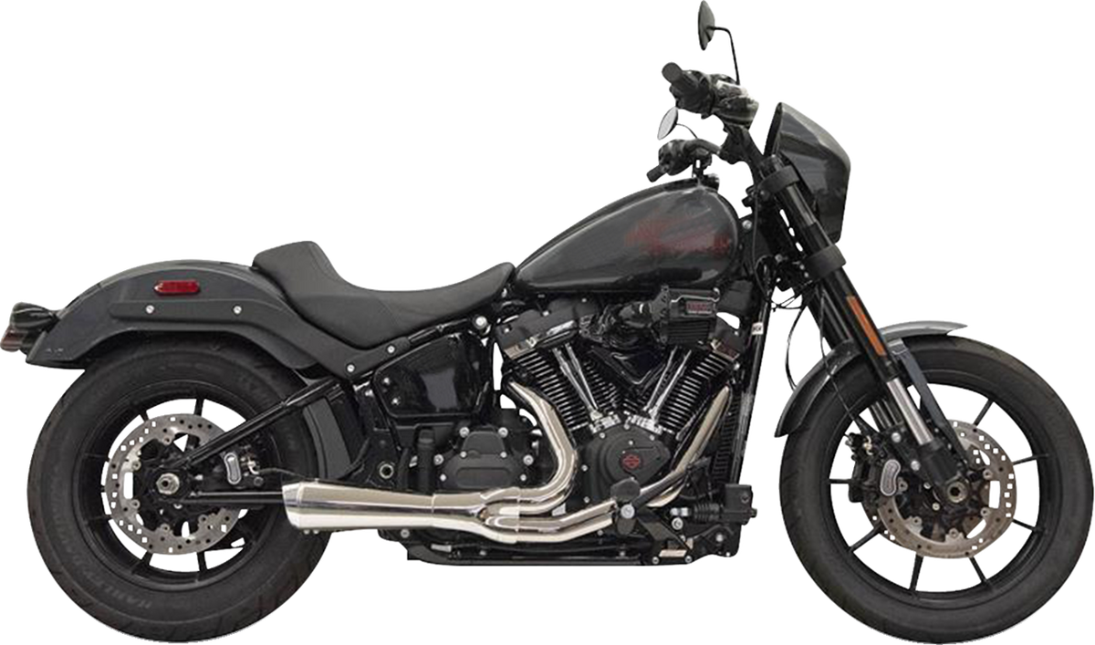 2-Into-1 The Ripper Exhaust System With Megaphone Muffler - Short - Chrome - M8 Softail