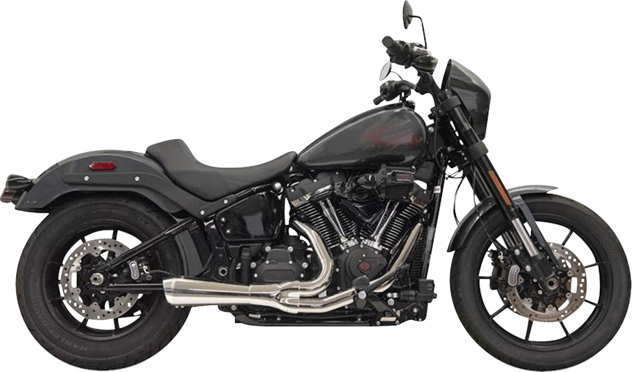 2-Into-1 The Ripper Exhaust System With Megaphone Muffler - Short - Chrome - M8 Softail