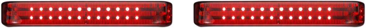 Saddlebag Lights - Chrome/Red