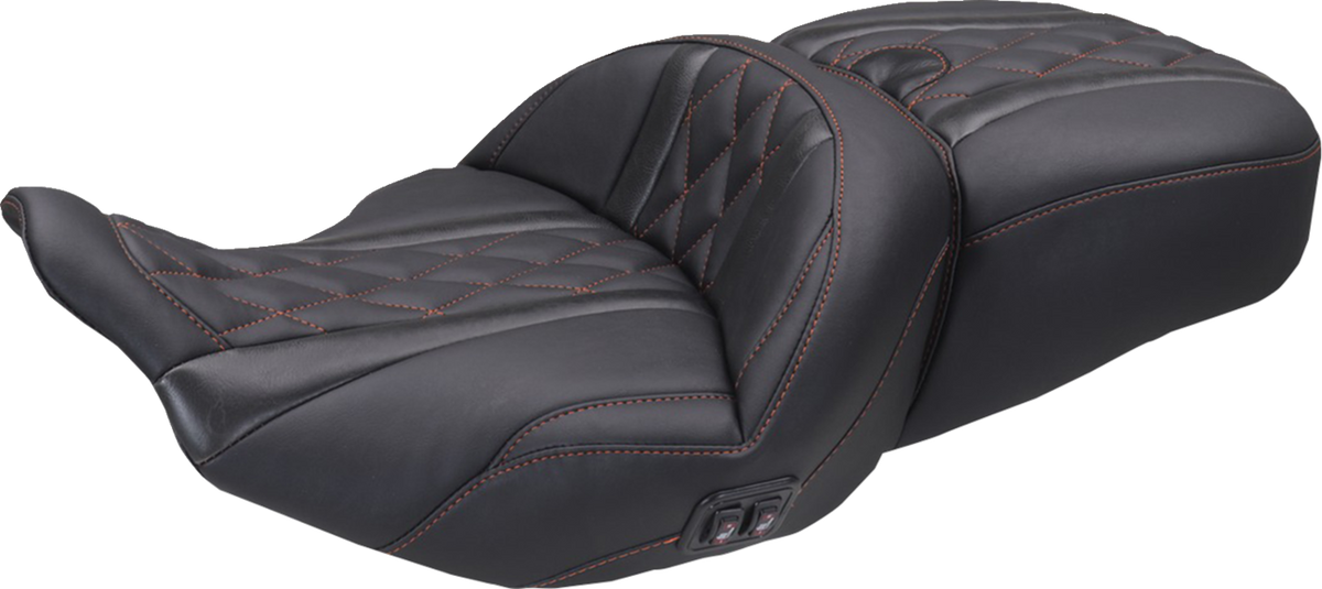 Heated Super Touring One Piece 2-Up Seat