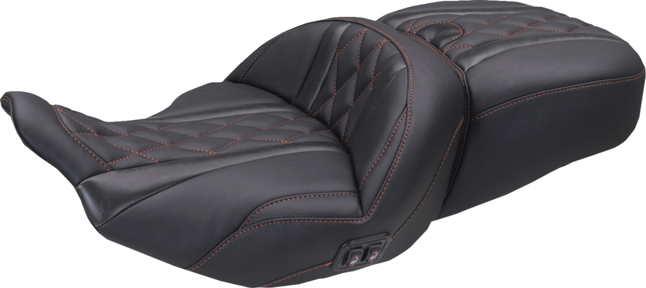 Heated Super Touring One Piece 2-Up Seat