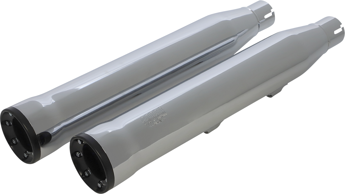 Slip-On Mufflers With Race-Pro Tips - 3" - Chrome - '14-'22 XL
