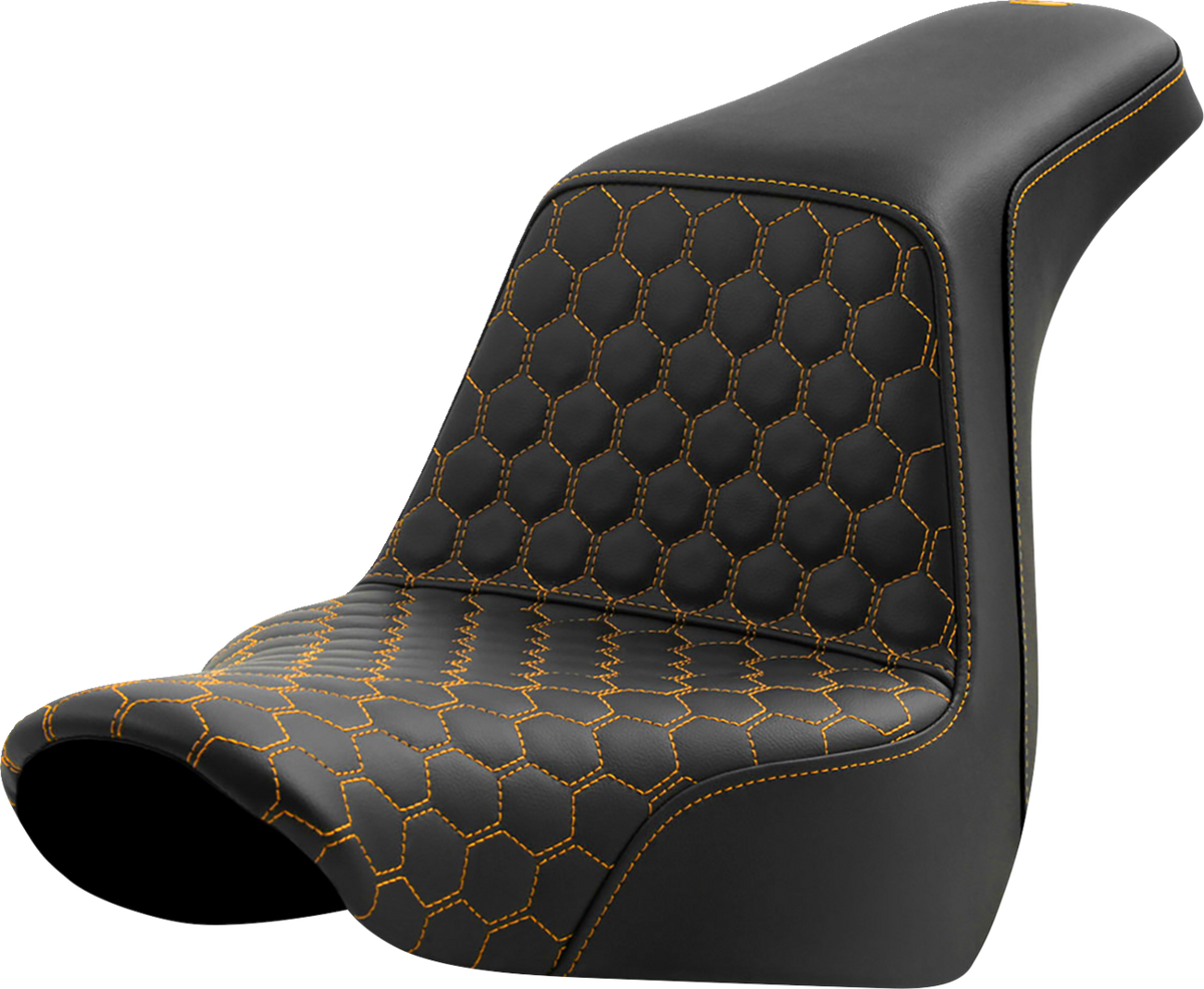 Step-Up Seat - Honeycomb - Gold Stitching - FL/FX '18-'24