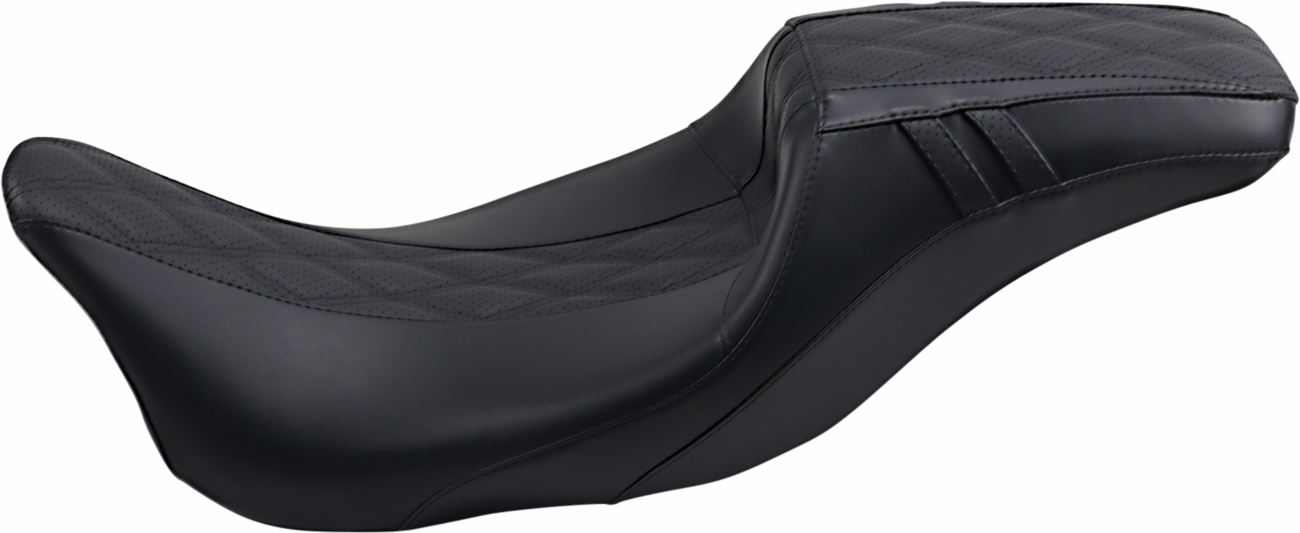 Outcast Daddy Long Legs Seat - Full-Length - W/O Backrest - Black W/Black Double Diamond - FL