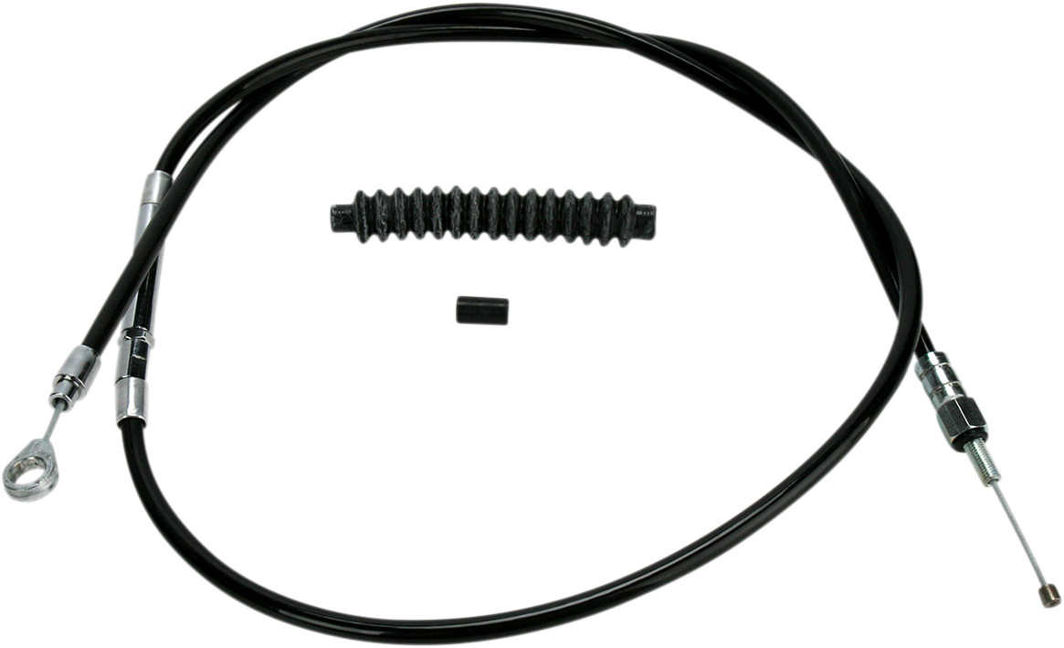 High-Efficiency Black Vinyl Clutch Cable - +6" Size