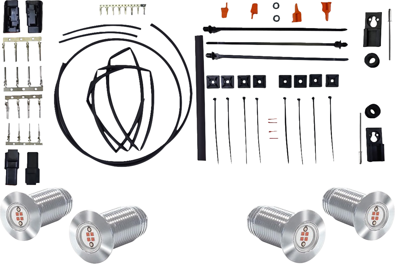 Bag Bolts Taillight Kit With Lightning Bolts