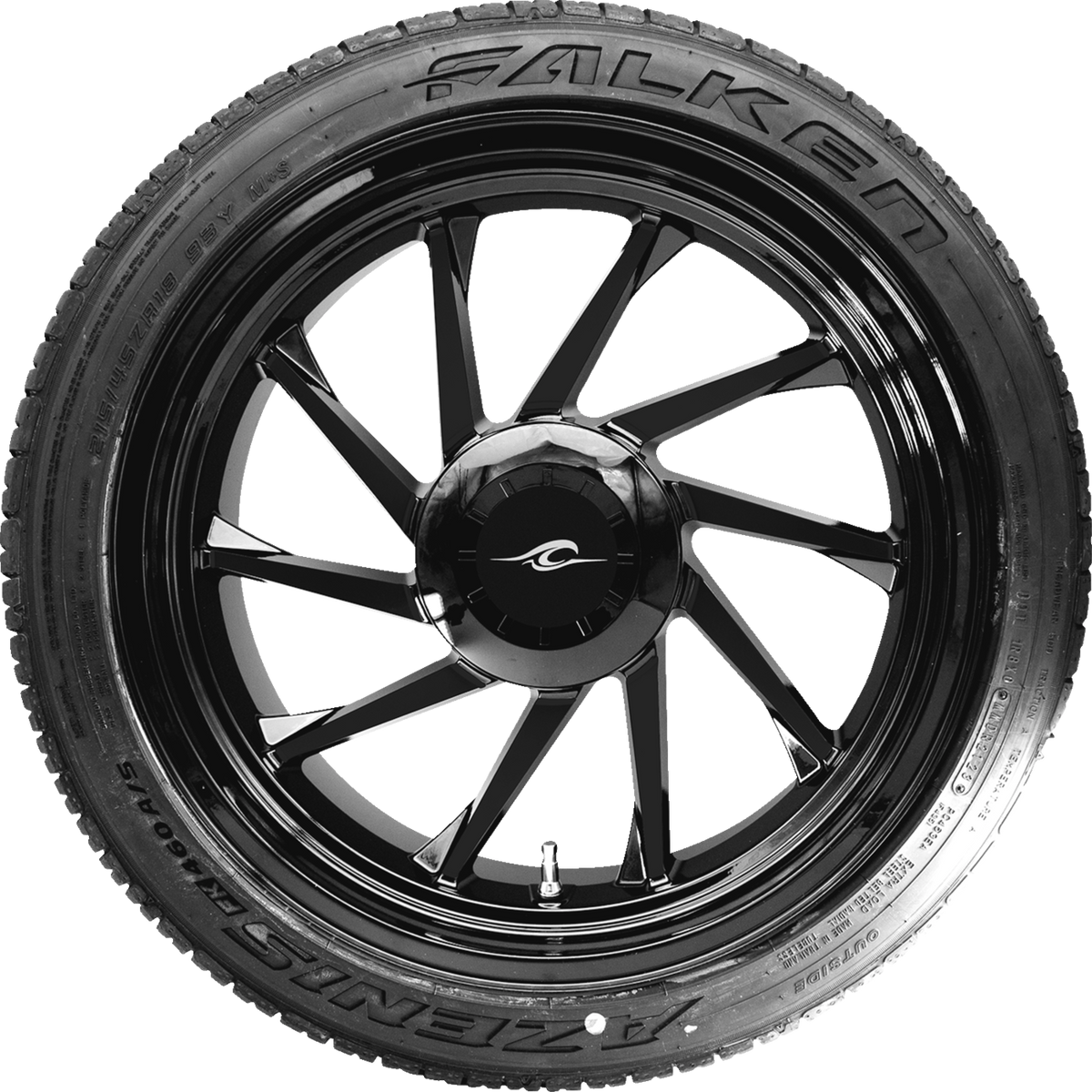 Hurricane 3D Rear Left Wheel - Black (18") | Falken Tire (215/45zr18)