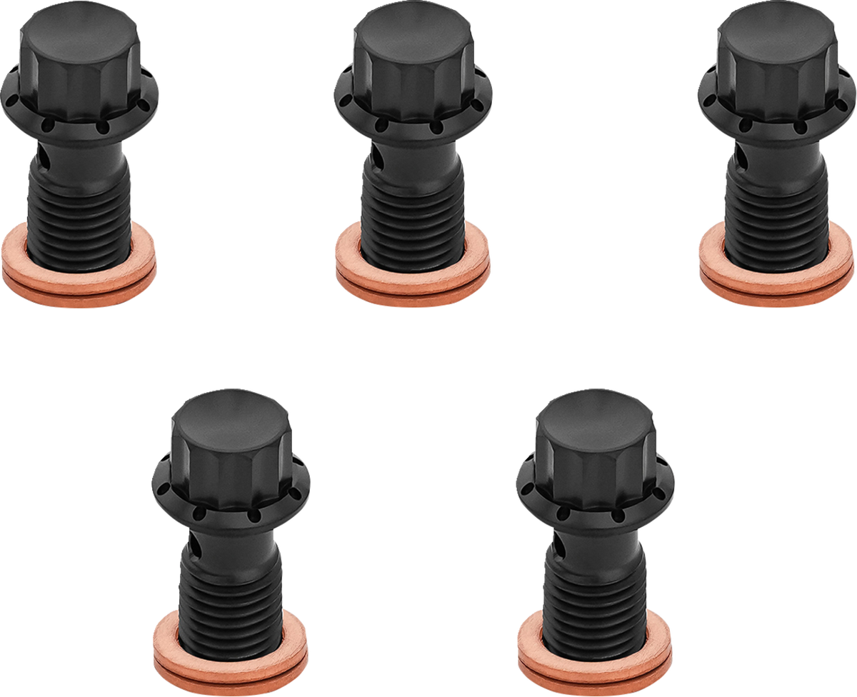 Banjo Bolt 5-Pack - M12x1.25 - Black