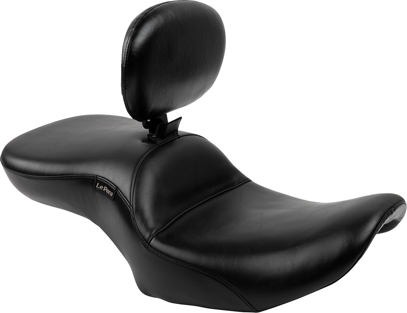 Maverick Seat - With Backrest - Smooth - Black - FLH/FLT '23-'25