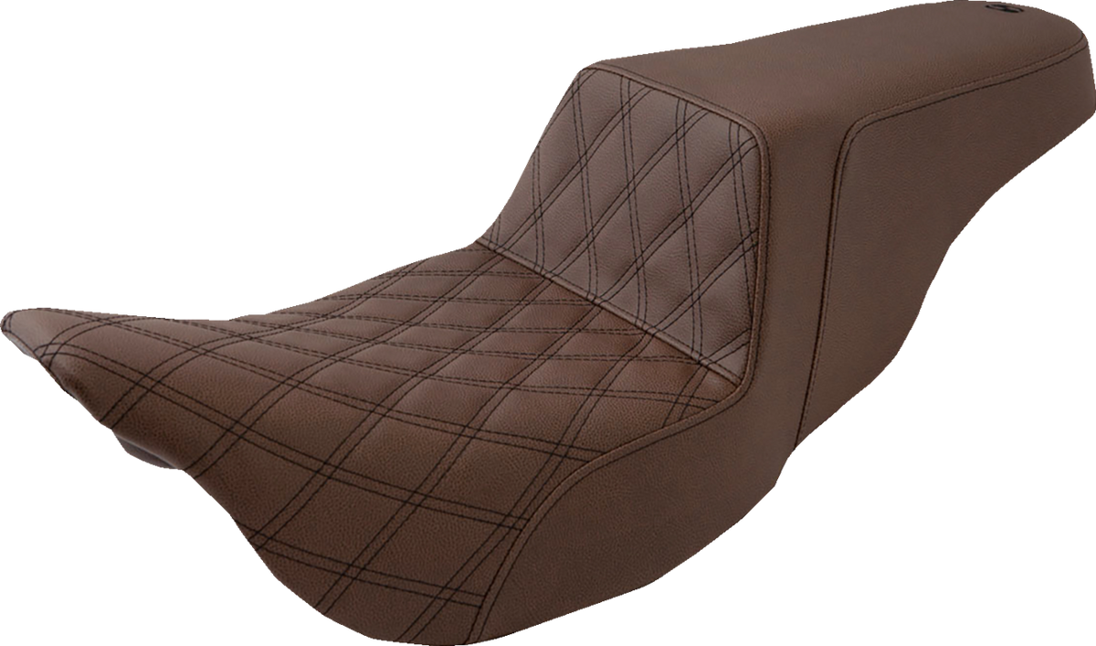 Step-Up Seat - Front Lattice Stitch - Brown - FL '08-'24