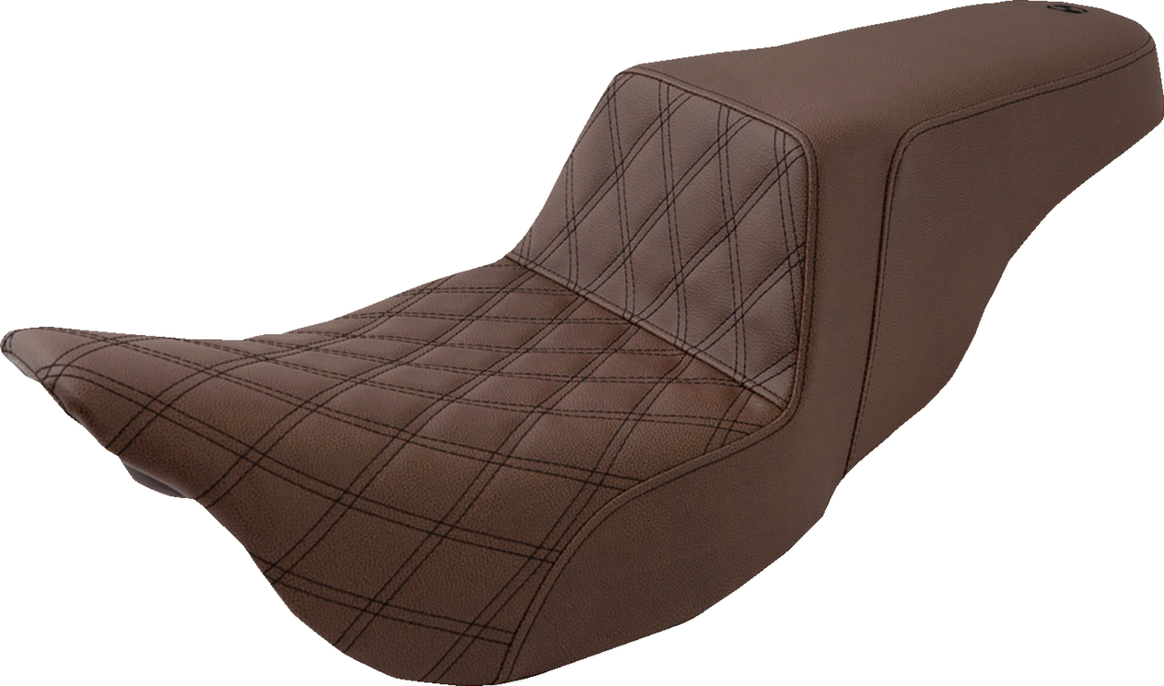 Step-Up Seat - Front Lattice Stitch - Brown - FL '08-'24