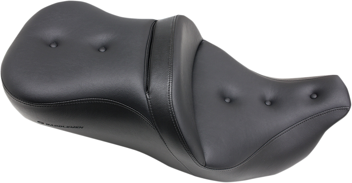 Pillow-Top Roadsofa™ Seat - With Backrest - Black - FLH/FLT '08-'24