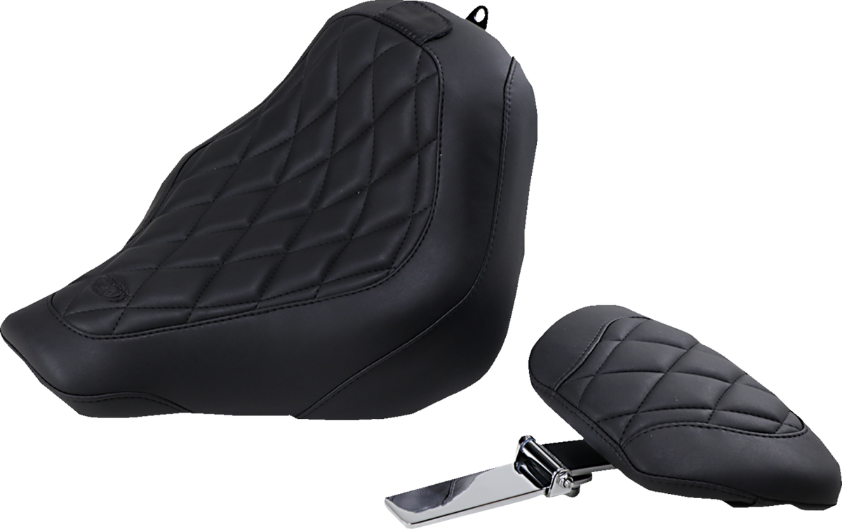 Wide Tripper™ Seat - With Driver's Backrest - Diamond Stitching