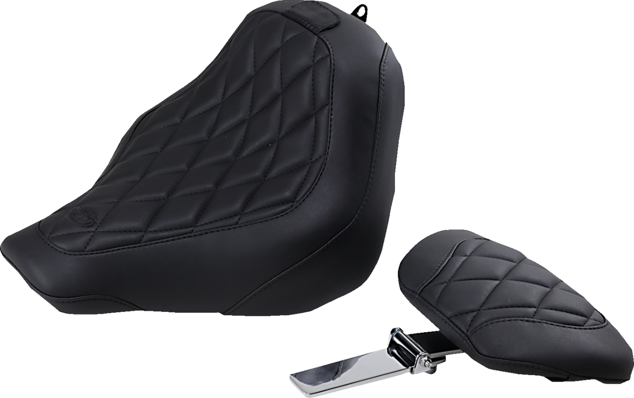 Wide Tripper™ Seat - With Driver's Backrest - Diamond Stitching