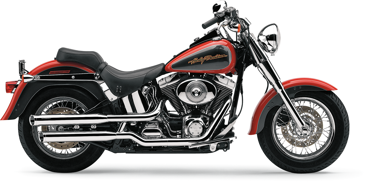 3" Slip-On Mufflers - Chrome - '07-'17 FLSTF
