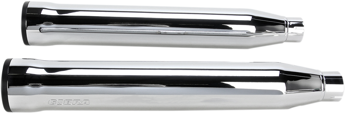 Slip-On Mufflers With Race Pro Tips - 3" - Chrome - '07-'17 FLSTF/FXSTD