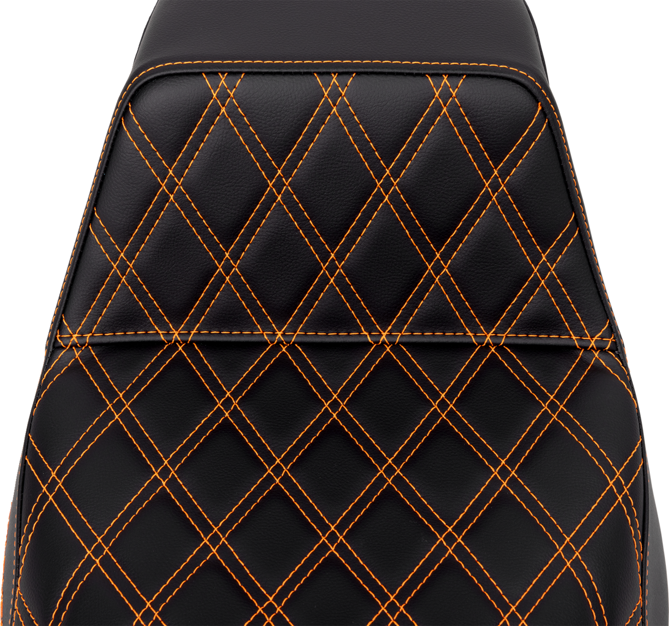 Step-Up Seat - Front Lattice Stitch - Orange Stitch - FLH/FLT '08-'23