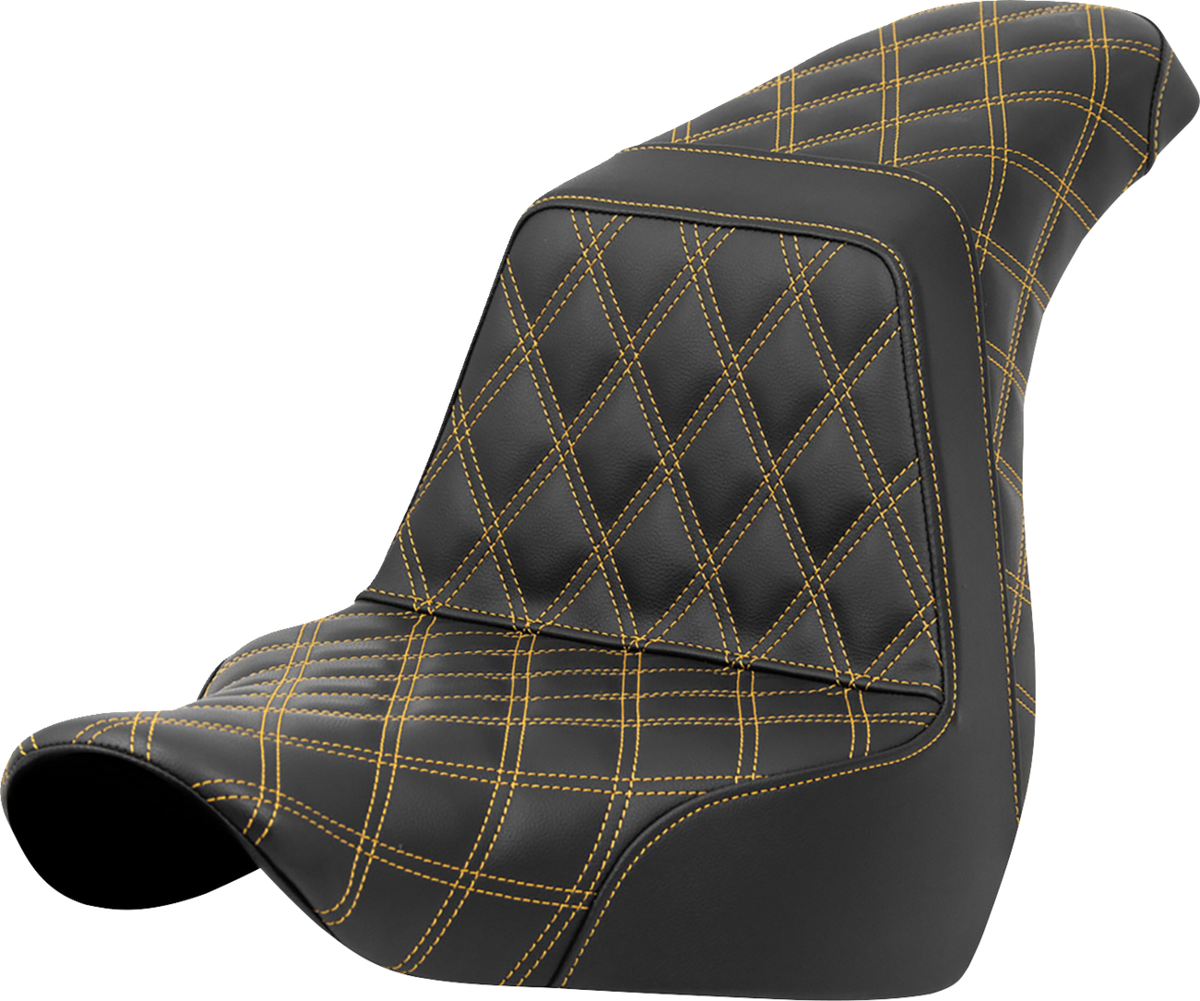 Step-Up Seat - Full Lattice Stitch - Gold Stitch - FXLR/FLSB '18-'21