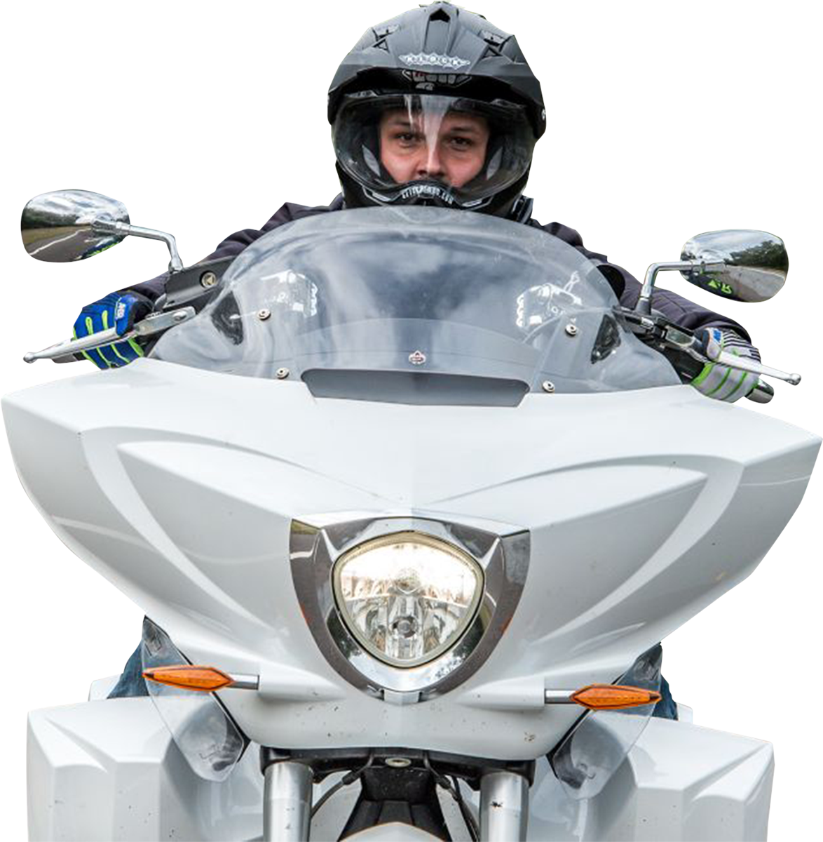 Flare® Windshield - 11" - Clear - '10-'17 Victory