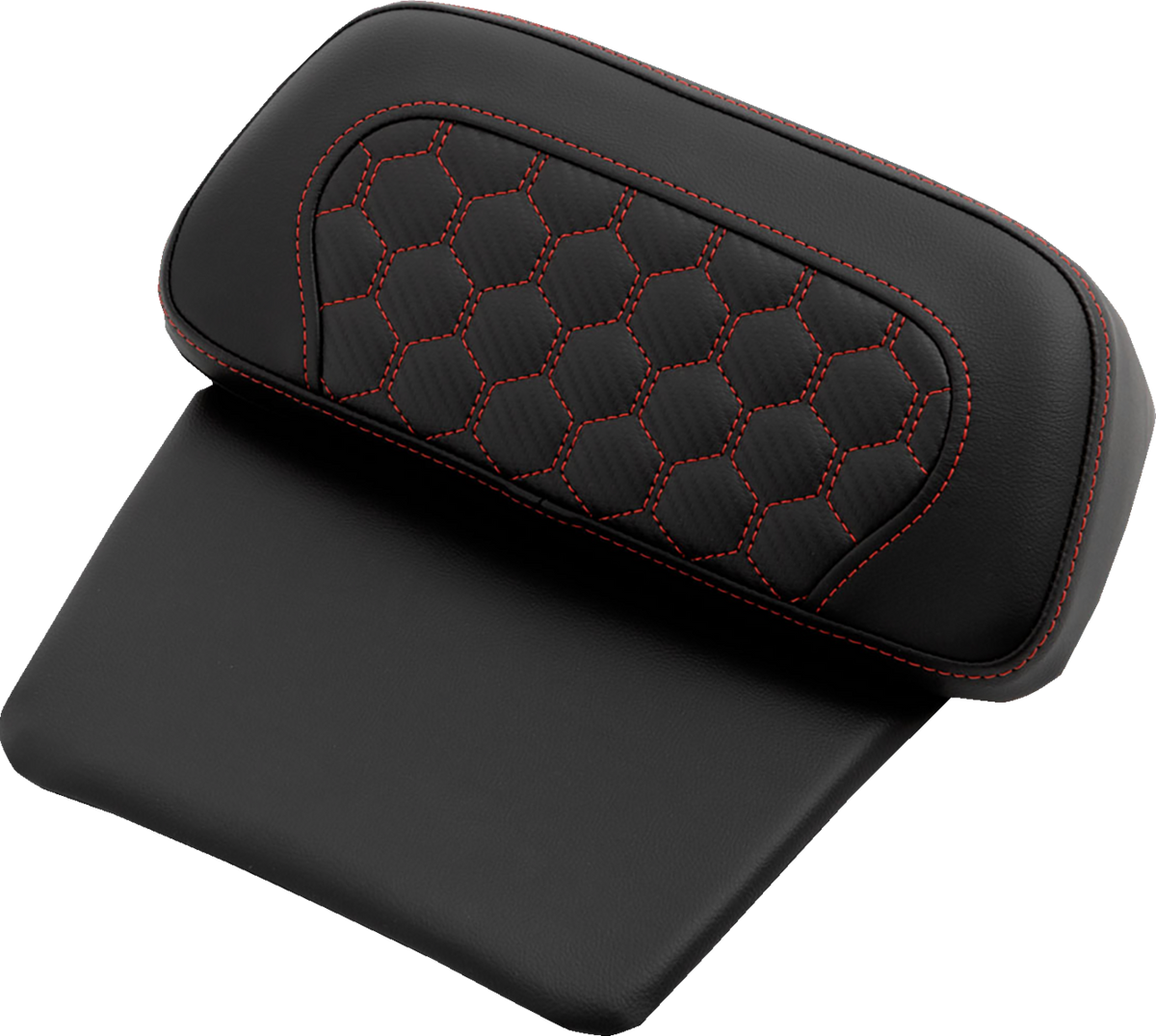 Chopped Tour Pak Pad - Honeycomb - Red Stitching - FLH/FLT '14-'24