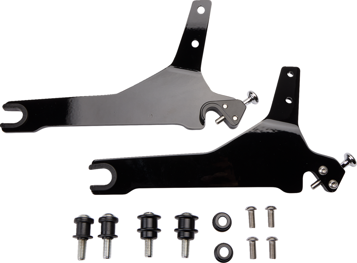 Backrest Kit - 14" - Black - Softail
