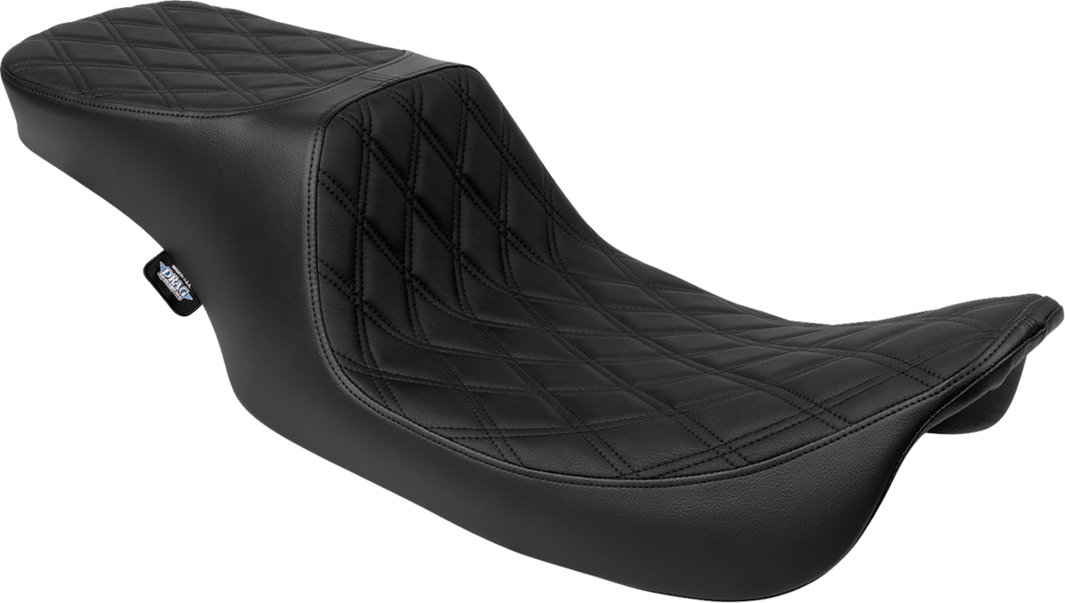 Predator 2-Up Seat - Vinyl - Double Diamond - Black Stitching- W/O Backrest - FL '97-'07