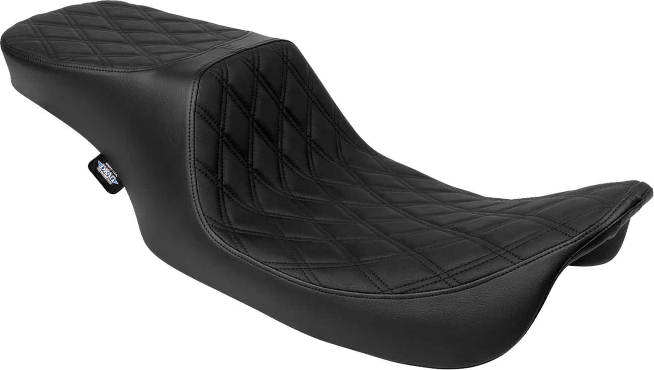 Predator 2-Up Seat - Vinyl - Double Diamond - Black Stitching- W/O Backrest - FL '97-'07