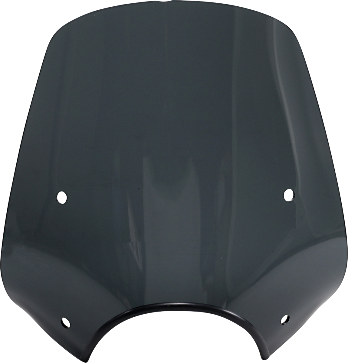Pop Top Windshield - 9" Headlight Cut Out - Dark Black Smoke