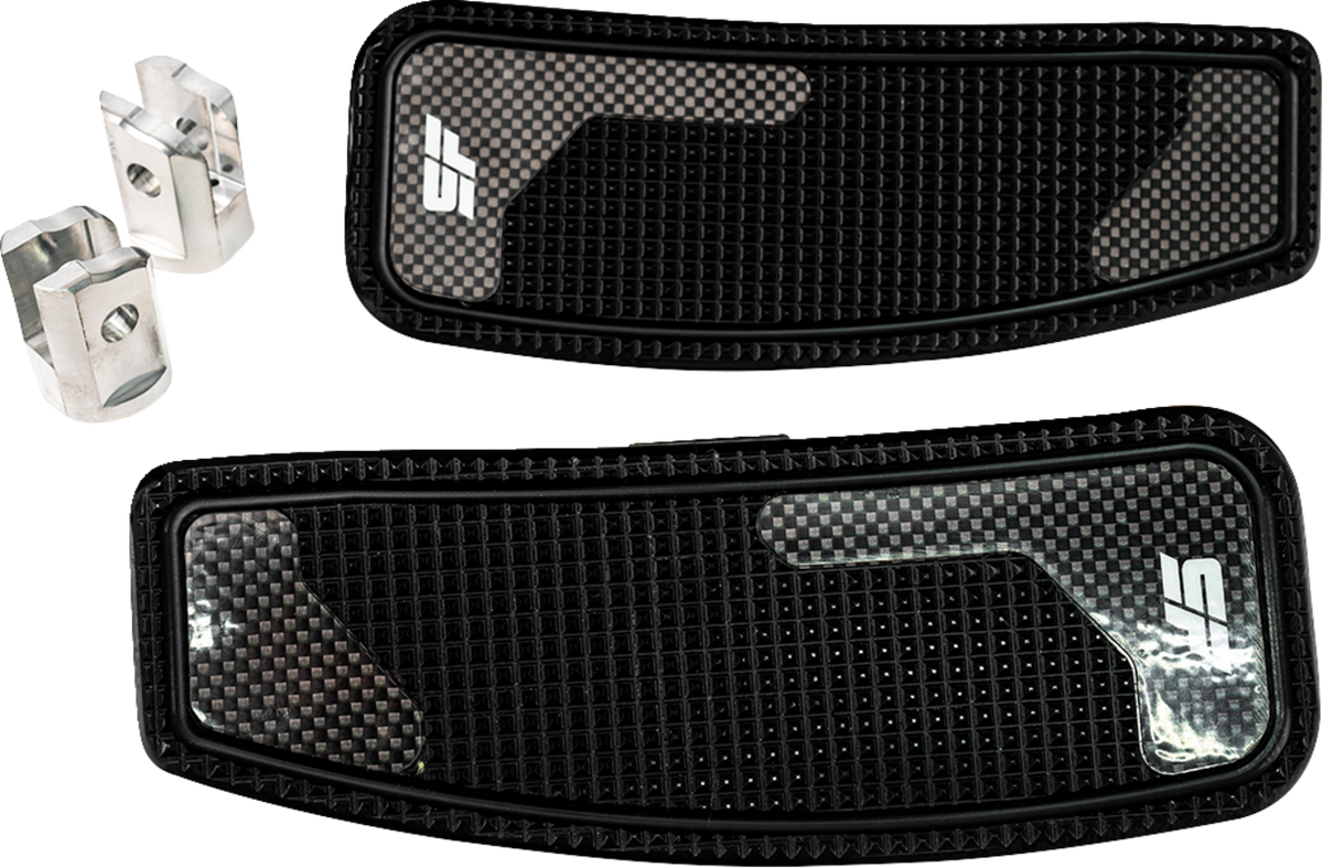 Mini Floorboards - Black Anodized - Male Mount - M8