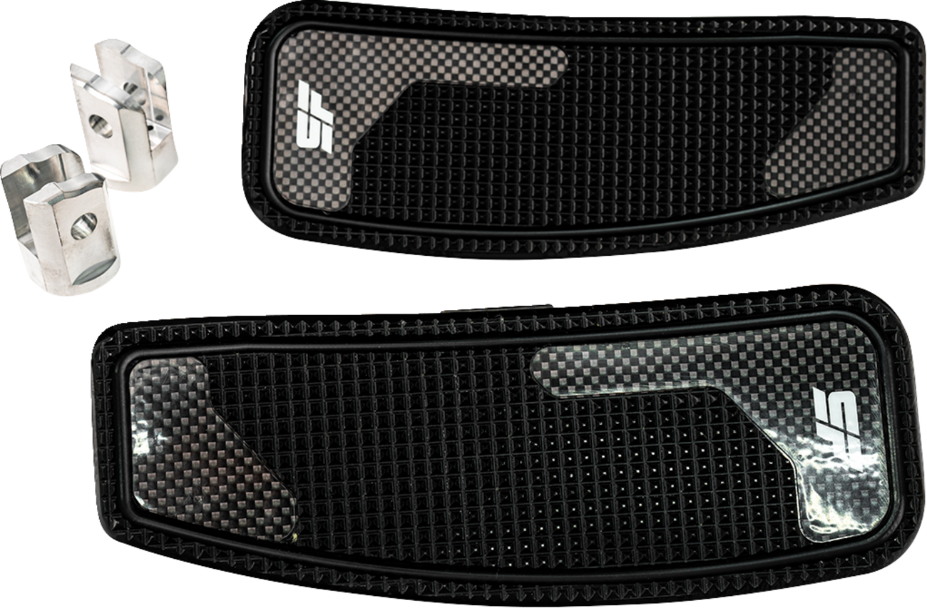 Mini Floorboards - Black Anodized - Male Mount - M8