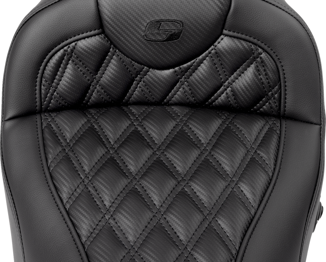 Roadsofa™ Seat - Without Backrest - Lattice Stitch - Carbon Fiber - FL '08-'23