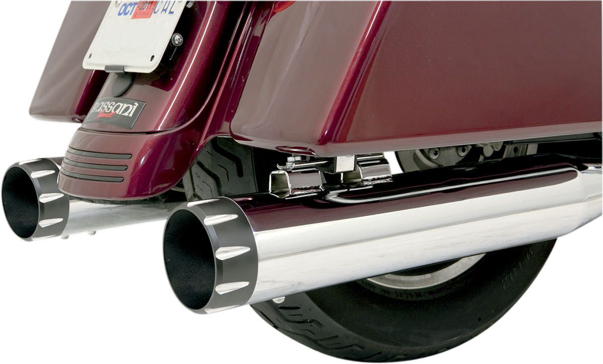 Optional B1-Syle Quick-Change End Cap - 4" - Black Straight - Bevel