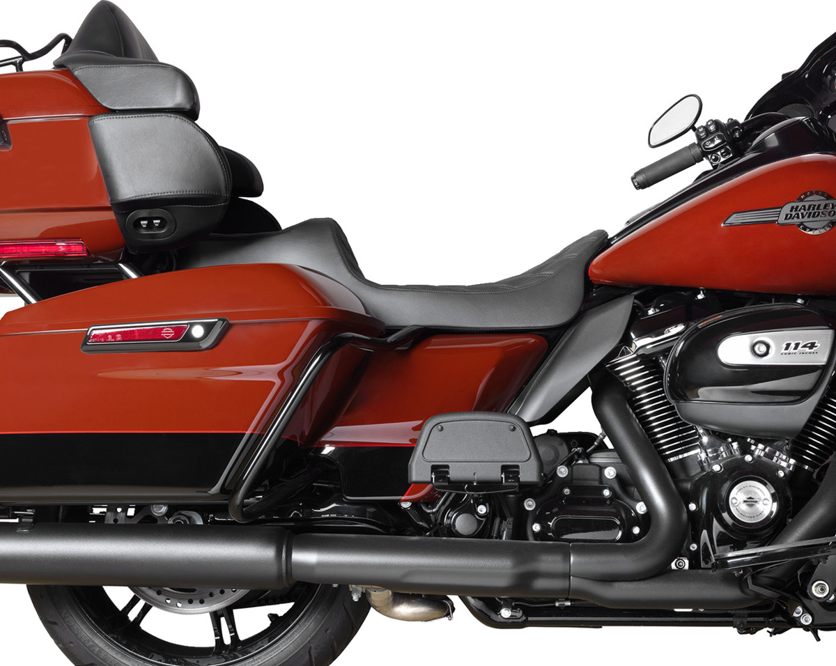 Predator III Seat - Extended Reach - Double Diamond - Black - FLH/FLT '08-'24