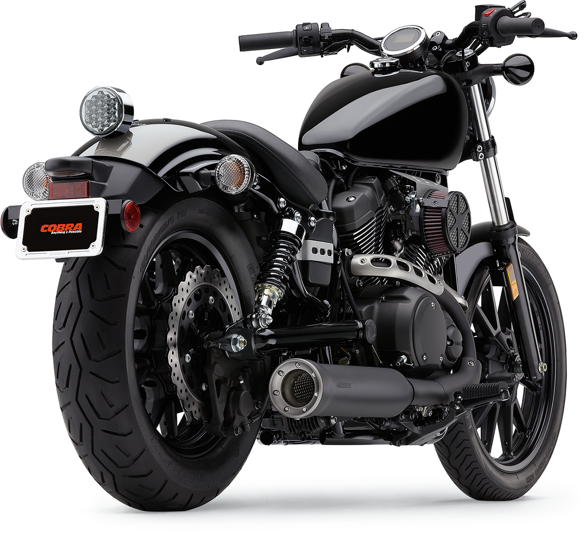 4" Slip-On Muffler - Black - XV950 Bolt