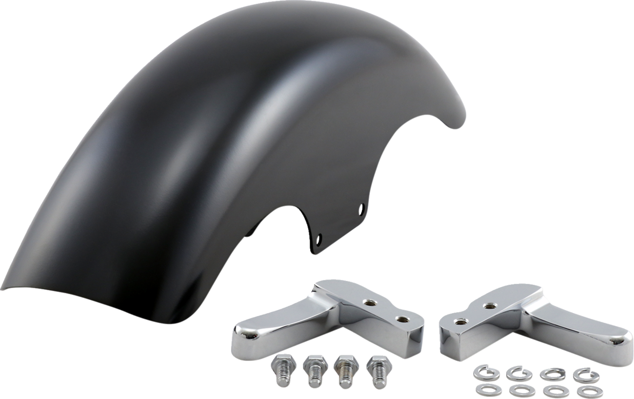 Top-Hat Front Fender - Black - 19" - HD Dyna/Softail