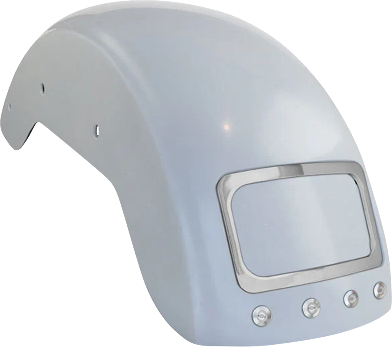 The Fix Rear Fender - Chrome Frame Plate - Thunder Bolts - HD Softail