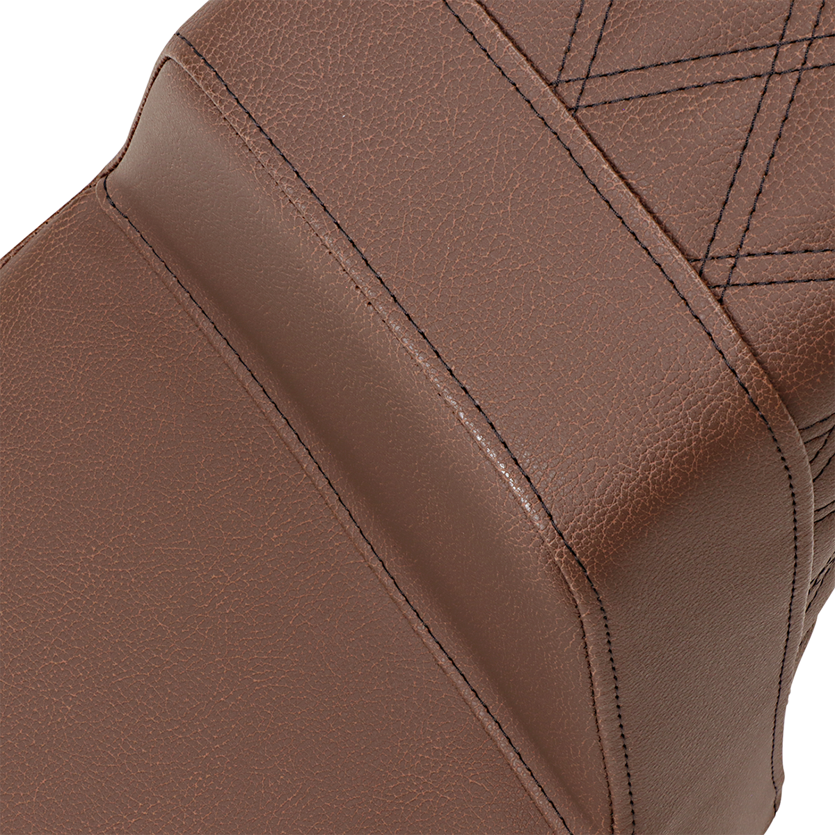 Step-Up Seat - Front Smooth/Rear Lattice Stitch - Brown - Scout Bobber
