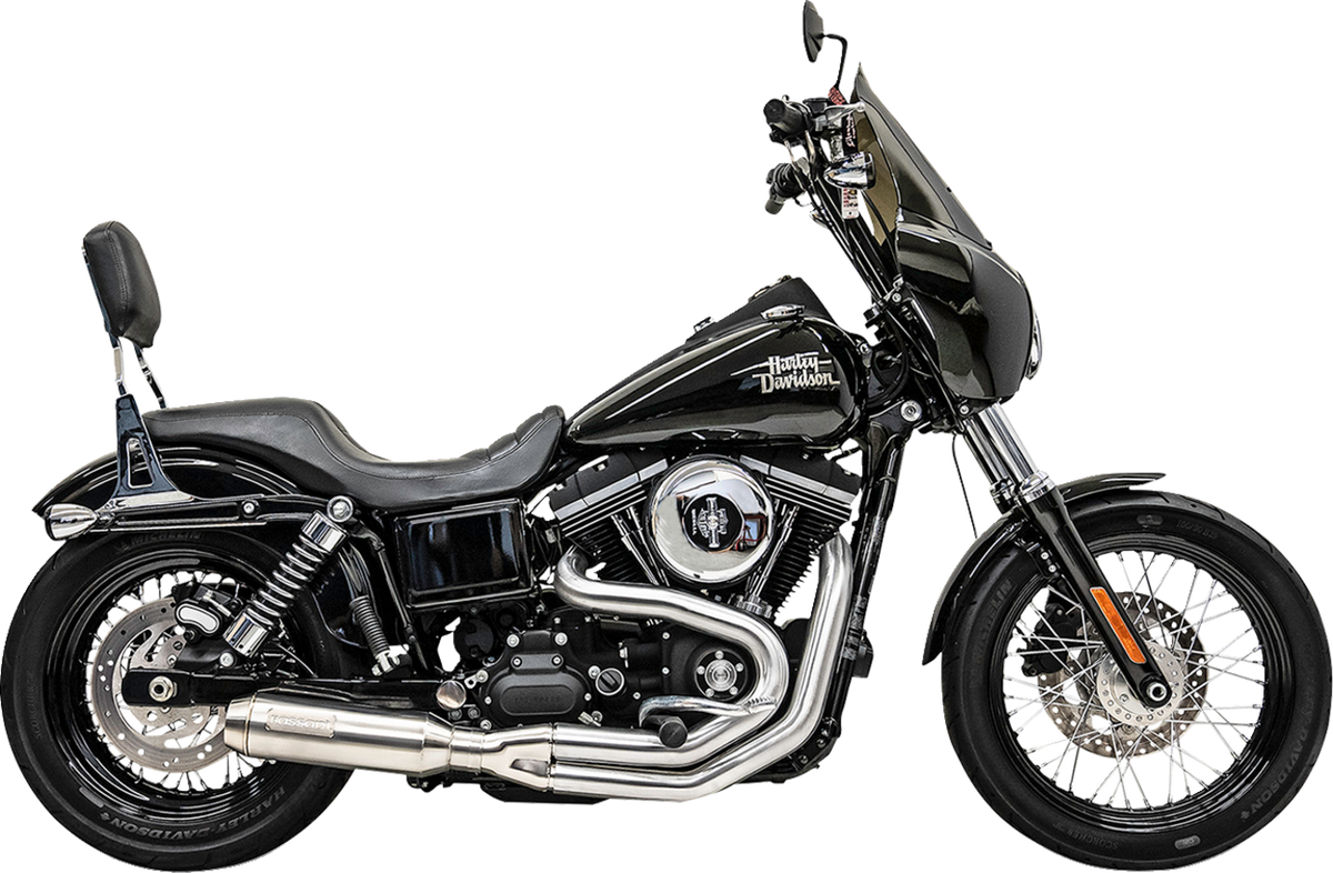 2-Into-1 Mid-Length Super Bike Exhaust System - Stainless Steel