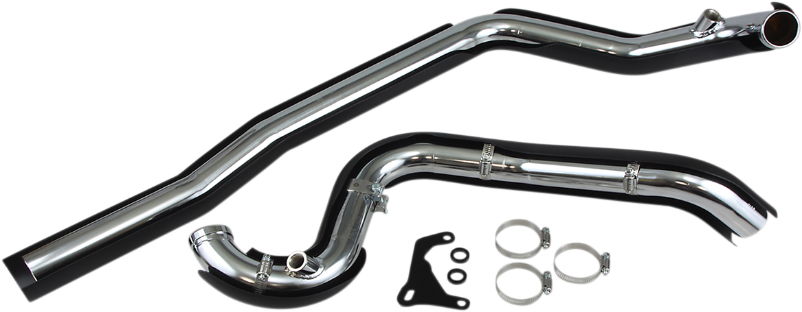 True Dual Headpipes - Black - '07-'08 FL
