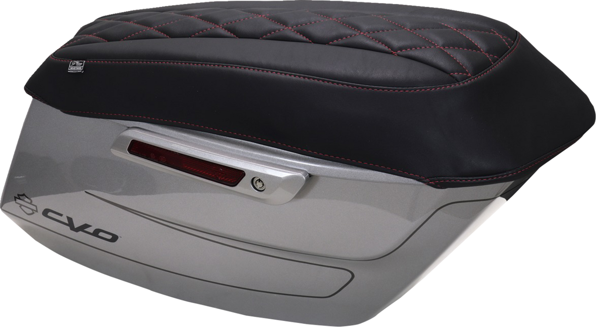 Deluxe Diamond Saddlebag Lid Covers