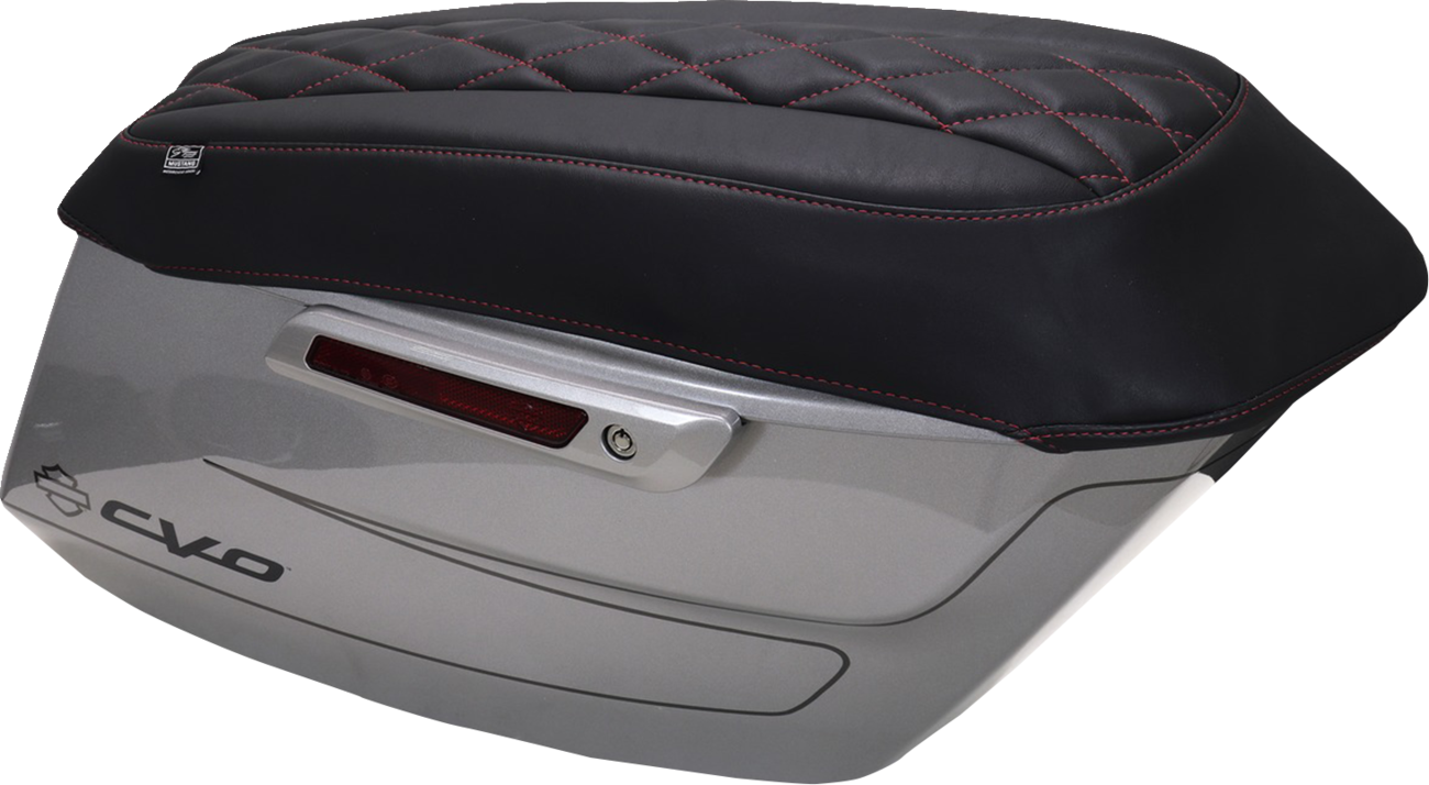 Deluxe Diamond Saddlebag Lid Covers