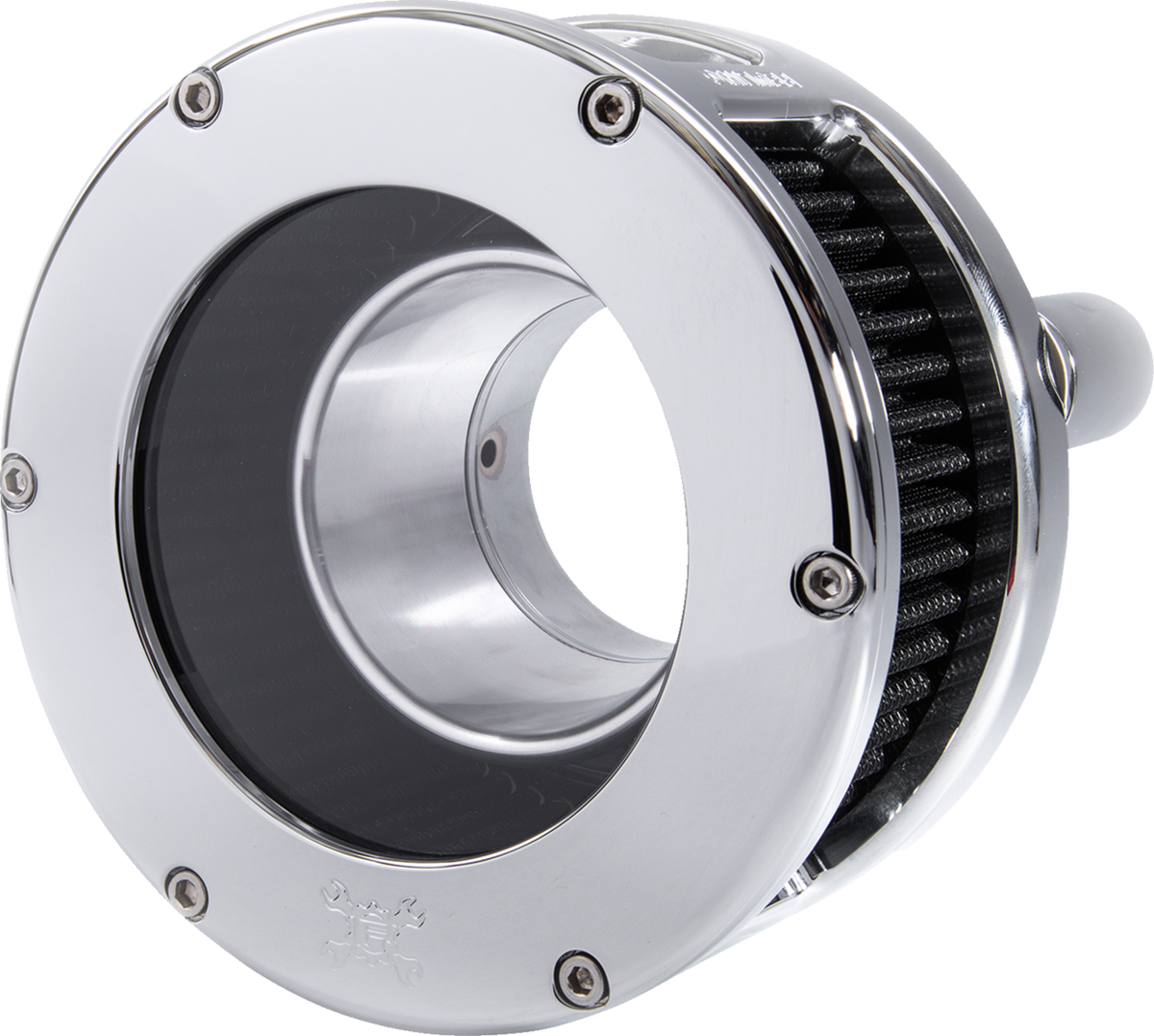 BA Series Air Cleaner Kit - Chrome - Black Filter