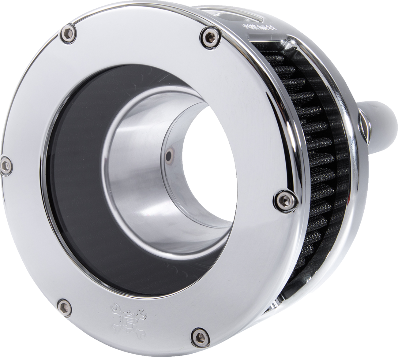 BA Series Air Cleaner Kit - Chrome - Black Filter
