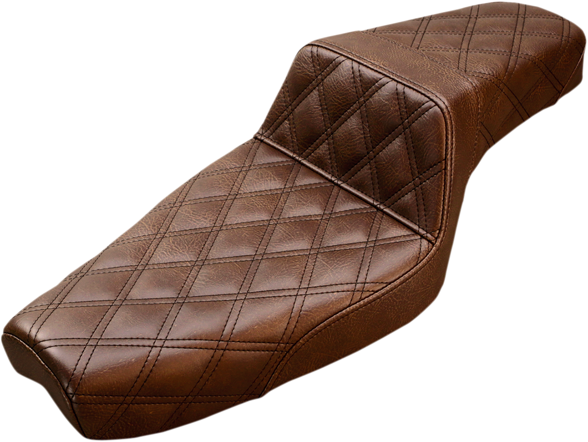 Step-Up Seat - Full Lattice Stitch - Brown - XL