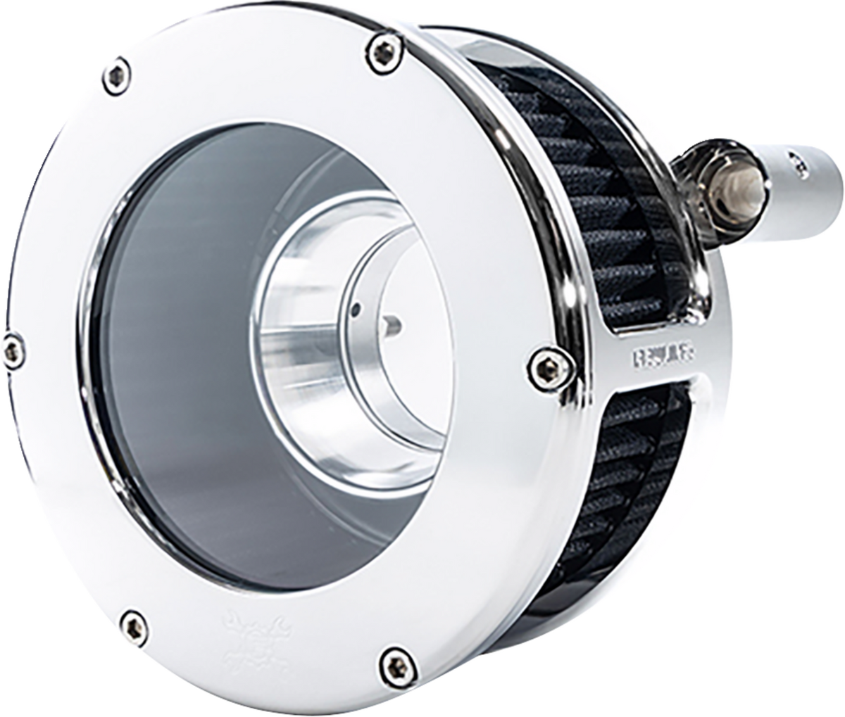 BA Air Cleaner Kit - Chrome/Clear With Black Filter - Twin Cam