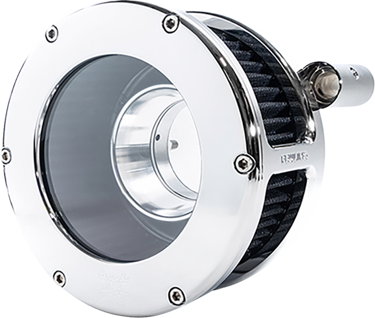 BA Air Cleaner Kit - Chrome/Clear With Black Filter - Twin Cam