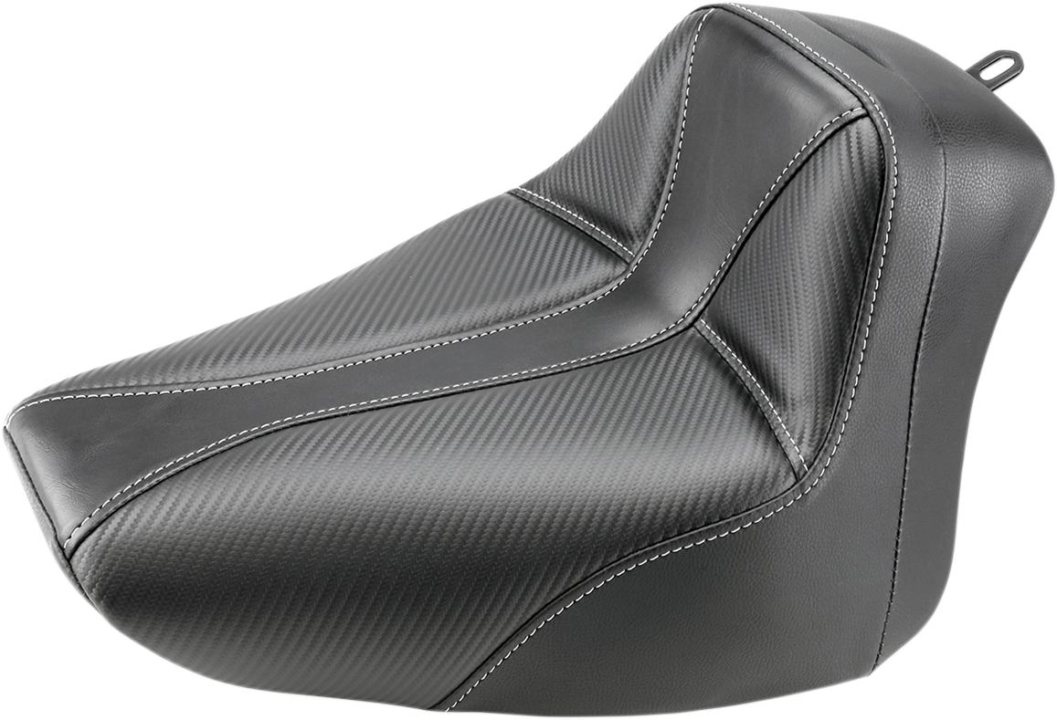 Dominator Solo Seat - W/O Backrest - Black W/ Gray Stitching - FLS/FXS '00-'06