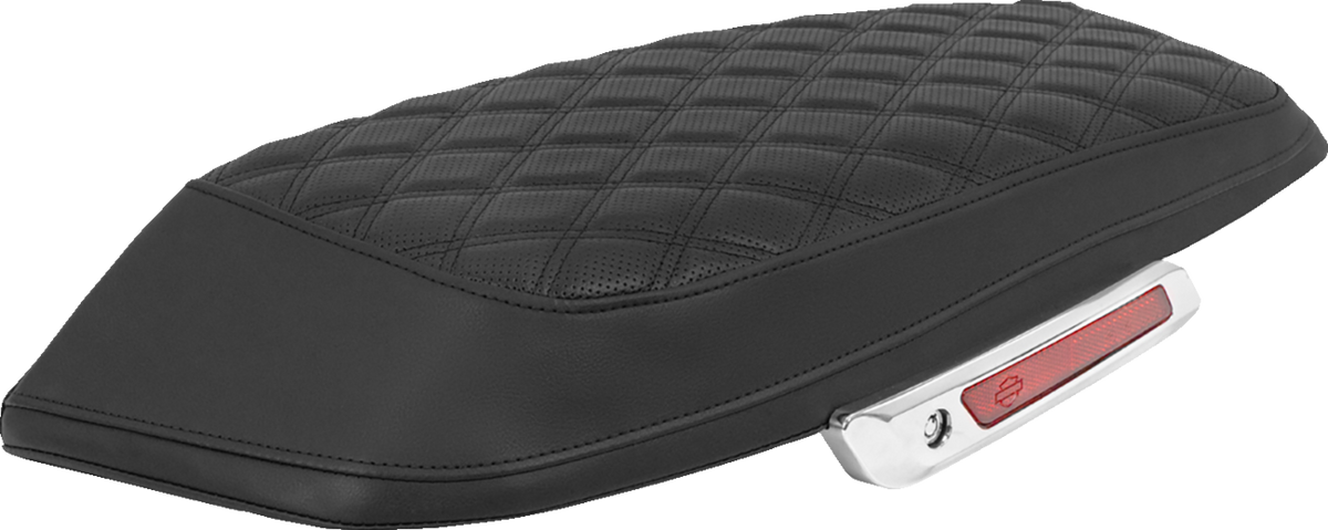 Saddlebag Lid Covers - Lattice - Black Stitch - FLH/FLT '23-'25