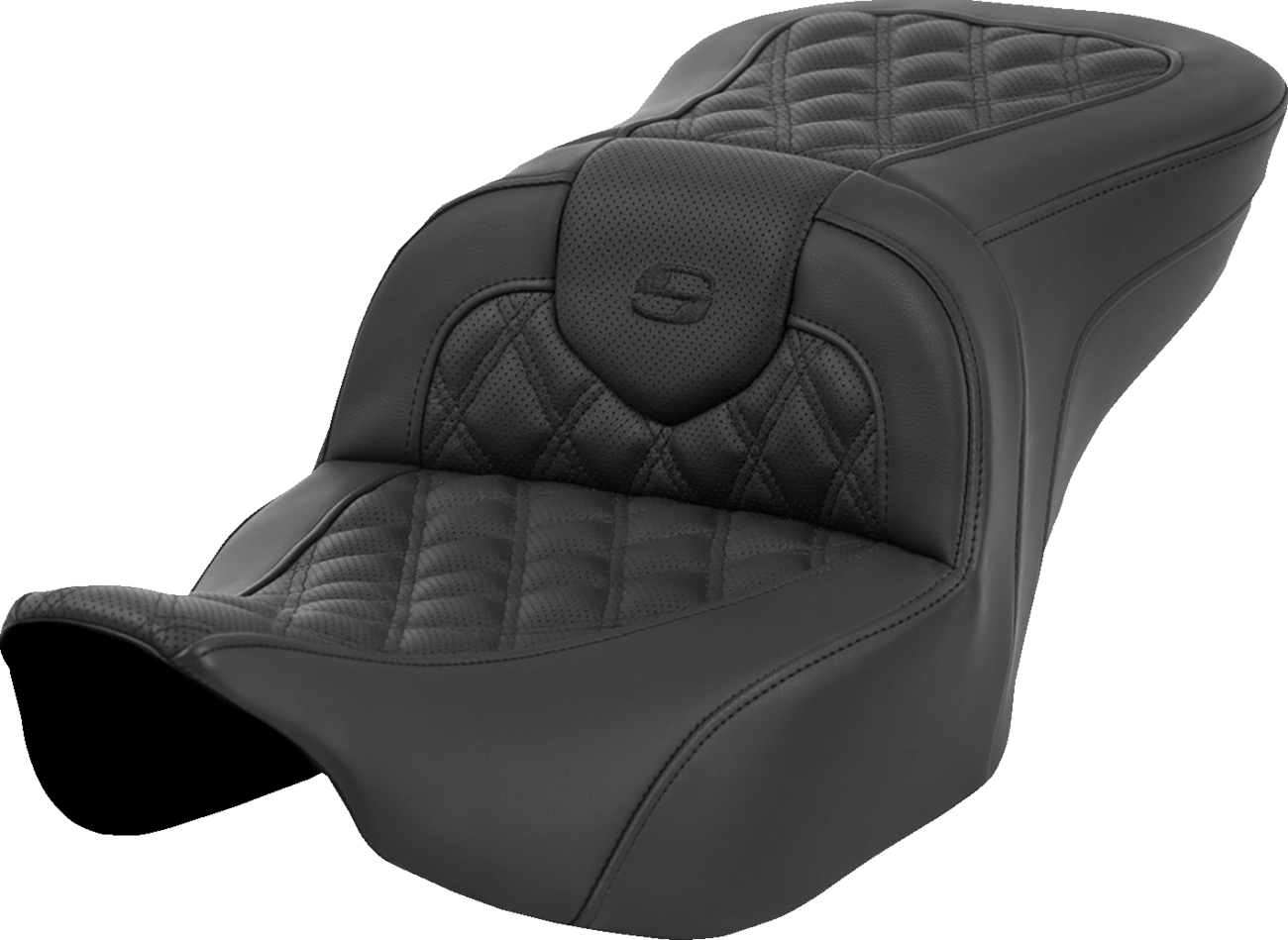 Heated Roadsofa™ Seat - Lattice Stitch - W/O Backrest - FLT/FLH '23-'24